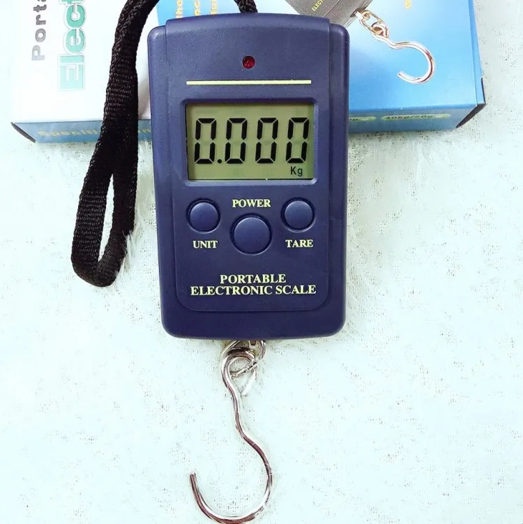 Многофункциональный портативный мини 40 кг/10 г рыболовная электронная весовая