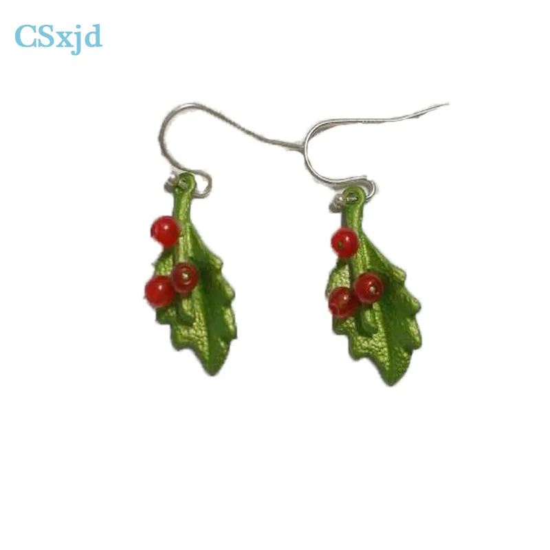 CSxjd Evergreen фрукты краска Изысканный Гранат Серьги ювелирные изделия из старинных