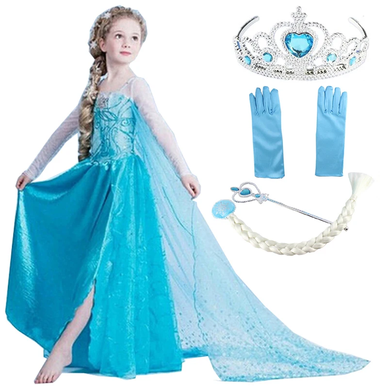 Halloween girls Dresses Princess 2020 cartoons Dress Costumes for Girls Party Vestidos Kids Clothing cosplay Clothes Set | Детская