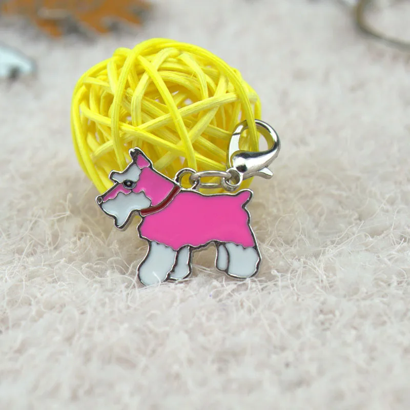 Брелок 5 шт. / Лот Шнауцер Собака Подвески для Сумки DIY Pet Dog Подвеска Сумочка