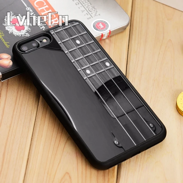 Чехол для телефона LvheCn с гитарой бас рок струнами чехол iPhone 5 6 s 7 8 plus 11 12 Pro X XR XS Max
