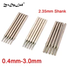 ZtDpLsd 10 шт. 2,35 мм хвостовик A-образный сердечник сверло острые иглы Наждачная точка Алмазная резьба отверстие шлифовальный инструмент