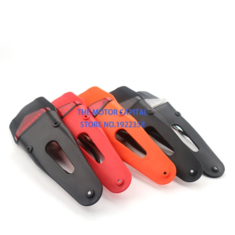 

high quality Universal Motorcycle Mudguard with Led Tail Lamp for Off-road Motorcycle Motocross Dirt Bike