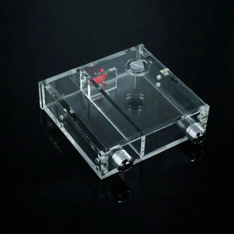 

Hose G1/4 Hard tube 14mm Fully transparent acrylic flow rate tank DVD 5.25inch drive position Computer water-cooled Water tank
