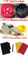 soccer football pick edge finder coin toss referee side coin judge flipping professional soccer match red yellow card metal whis