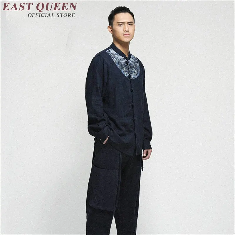 Традиционная китайская одежда для мужчин Брюс мужская Футболка в восточном