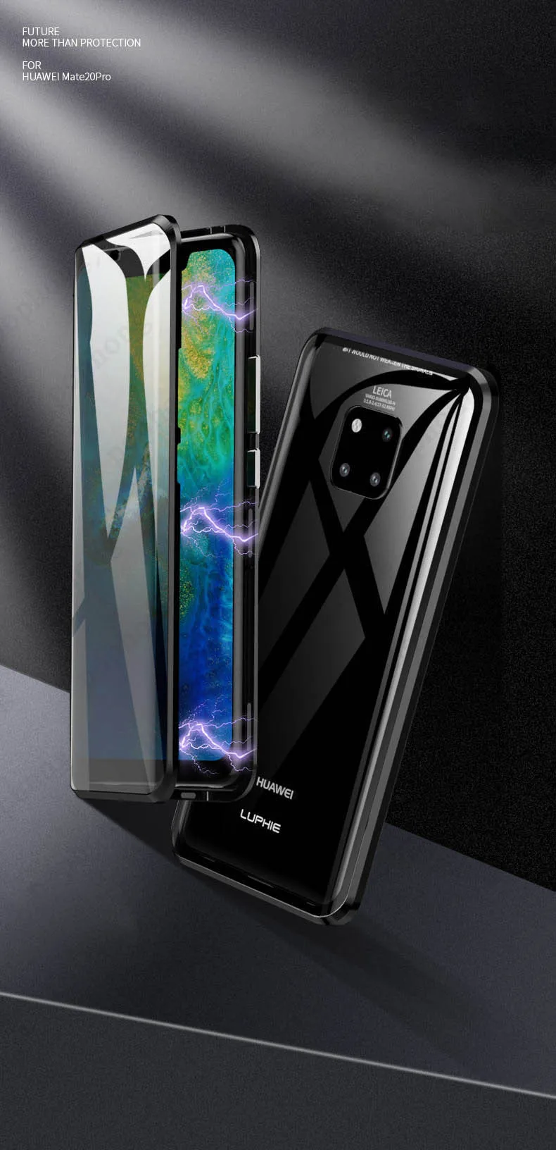 Роскошный чехол из закаленного стекла для телефона, защитный магнит huawei P20 PRO huawei P30 PRO mate 20 pro honor View 20, чехол, противоударный чехол