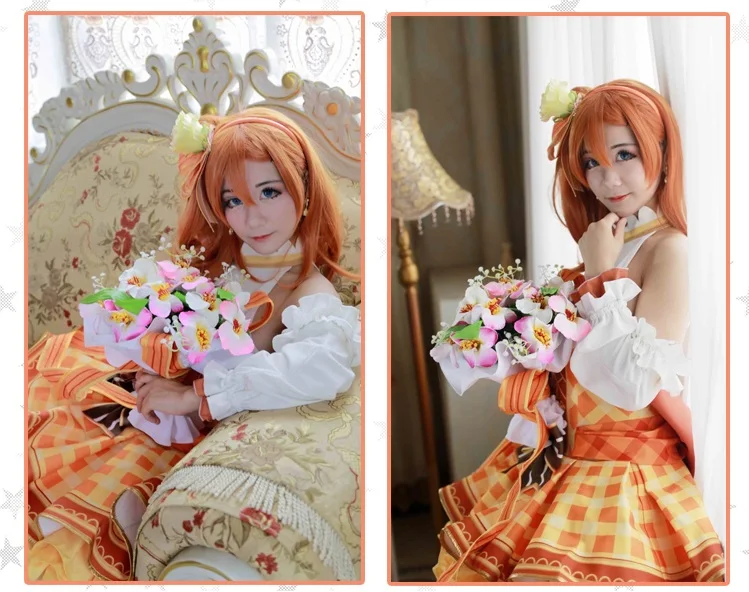 LoveLive Kousaka Honoka букет цветов Пробуждение косплей костюм маскарадный Хэллоуин