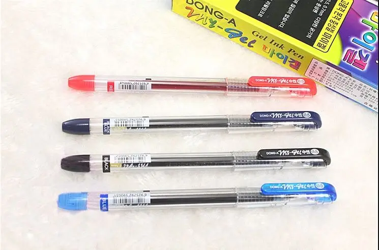 DONG A 3 Zero 0 38 мм гелевая ручка черного цвета в Корейском стиле|gel pen|0.38mm gel penpen japan |