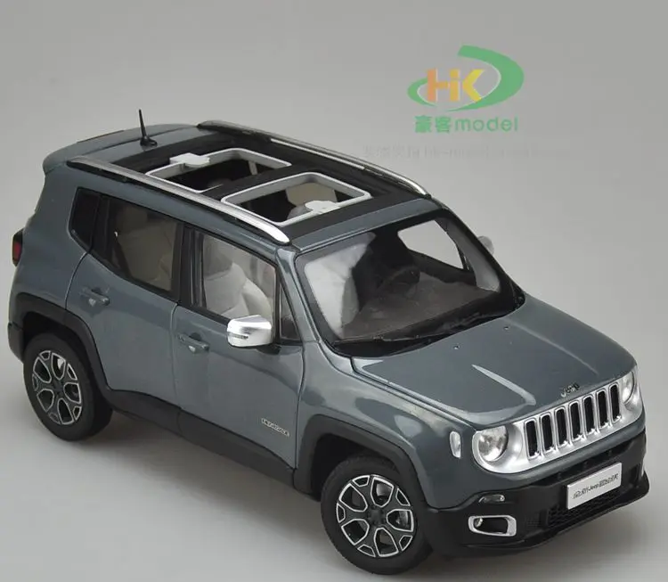 1/18 джип ренегатский Чероки автомобиль из литого металла модель SUV белый серый коллекция подарок
