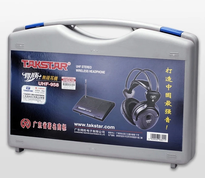 Takstar Uhf 958 Fm стерео беспроводные наушники дизайн для тв компьютер домашнего