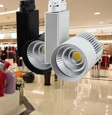Бесплатная доставка (8 шт./лот) светодиодная дорожка 30 Вт COB Rail Light Spotlight равная 300