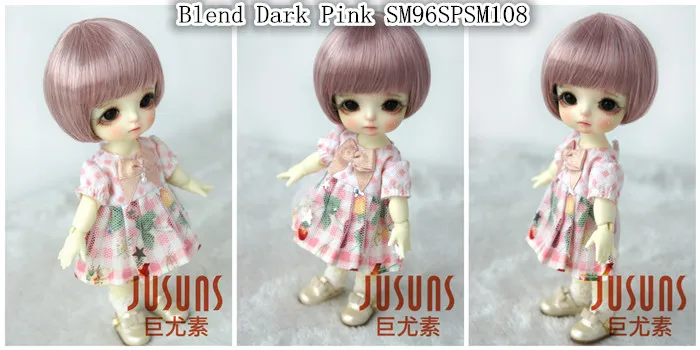 JD256 1/8 прекрасные куклы bjd парики Размер 5-6 дюймов короткие кукольные Парики Модные кукольные аксессуары