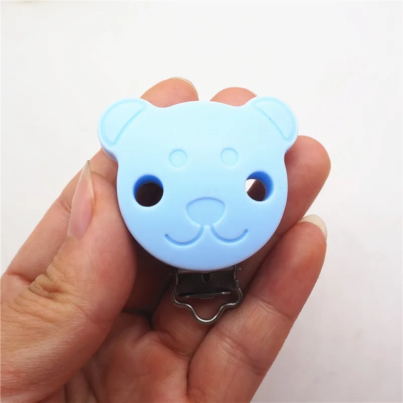 Chengkai 10 шт. силиконовый медведь зажимы для прорезывателей DIY Детские пустышки Прорезыватель Соска chupetero цепь ремесло медсестры ювелирные изделия игрушка зажим