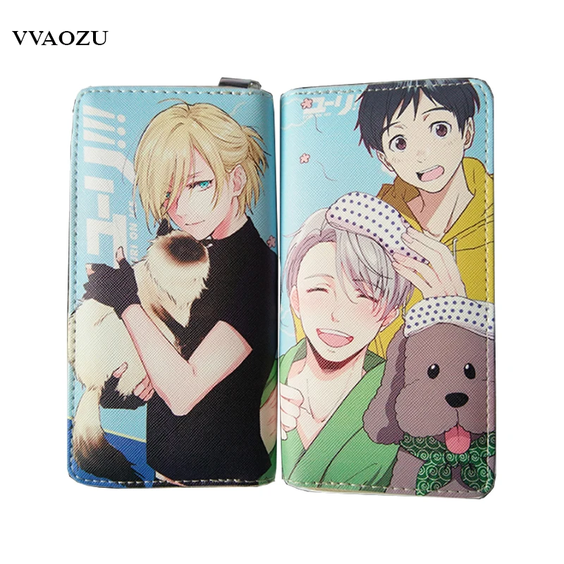Yuri On Ice кошельки из искусственной кожи длинные женские и мужские клатч