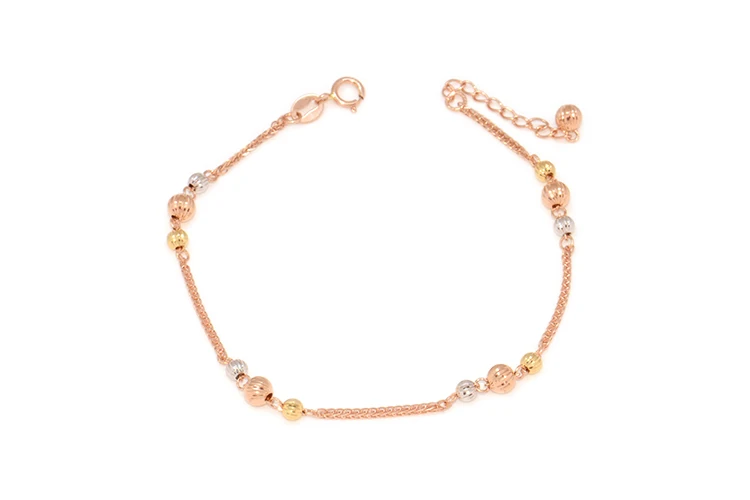 

18K color gold car flower lantern beads Chopin bracelet female models