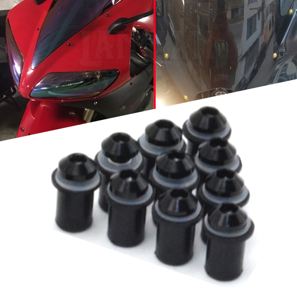 Болты для ветрового стекла мотоцикла универсальные Kawasaki Z800 Z900 Z1000 NINJA 650R ER6F ER6N 6 мм