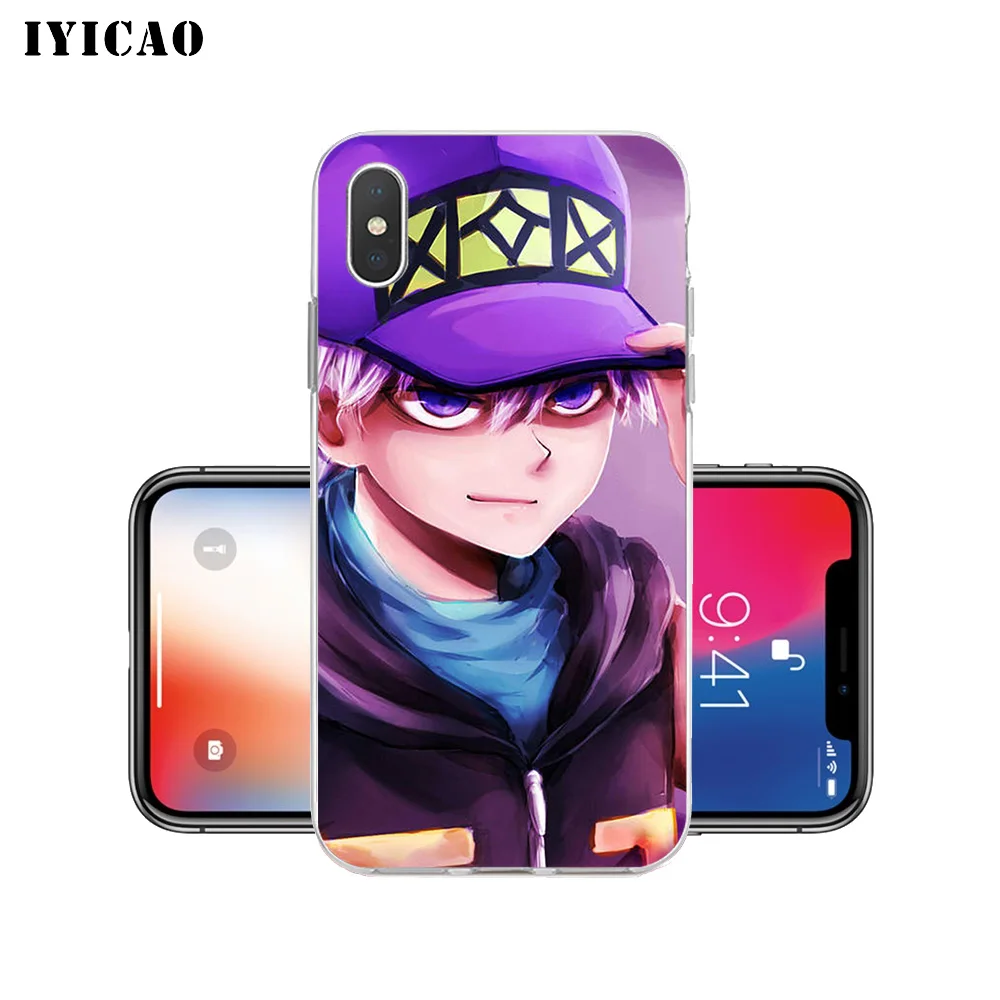 IYICAO киллуа золдик Охотник x Охотник Мягкий силиконовый чехол для iPhone X XR XS MAX 6 6s 7 8 Plus x 5 5S SE TPU чехол