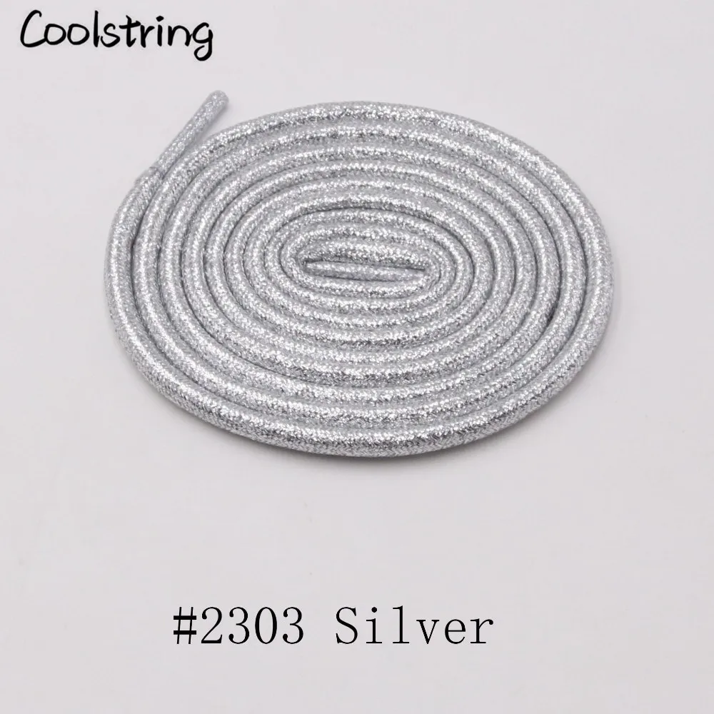 Coolstring однотонные закругленные металлические шнурки блестящие шнурки мигающие Блестящие модные латчеты перламутровые для спорта холст