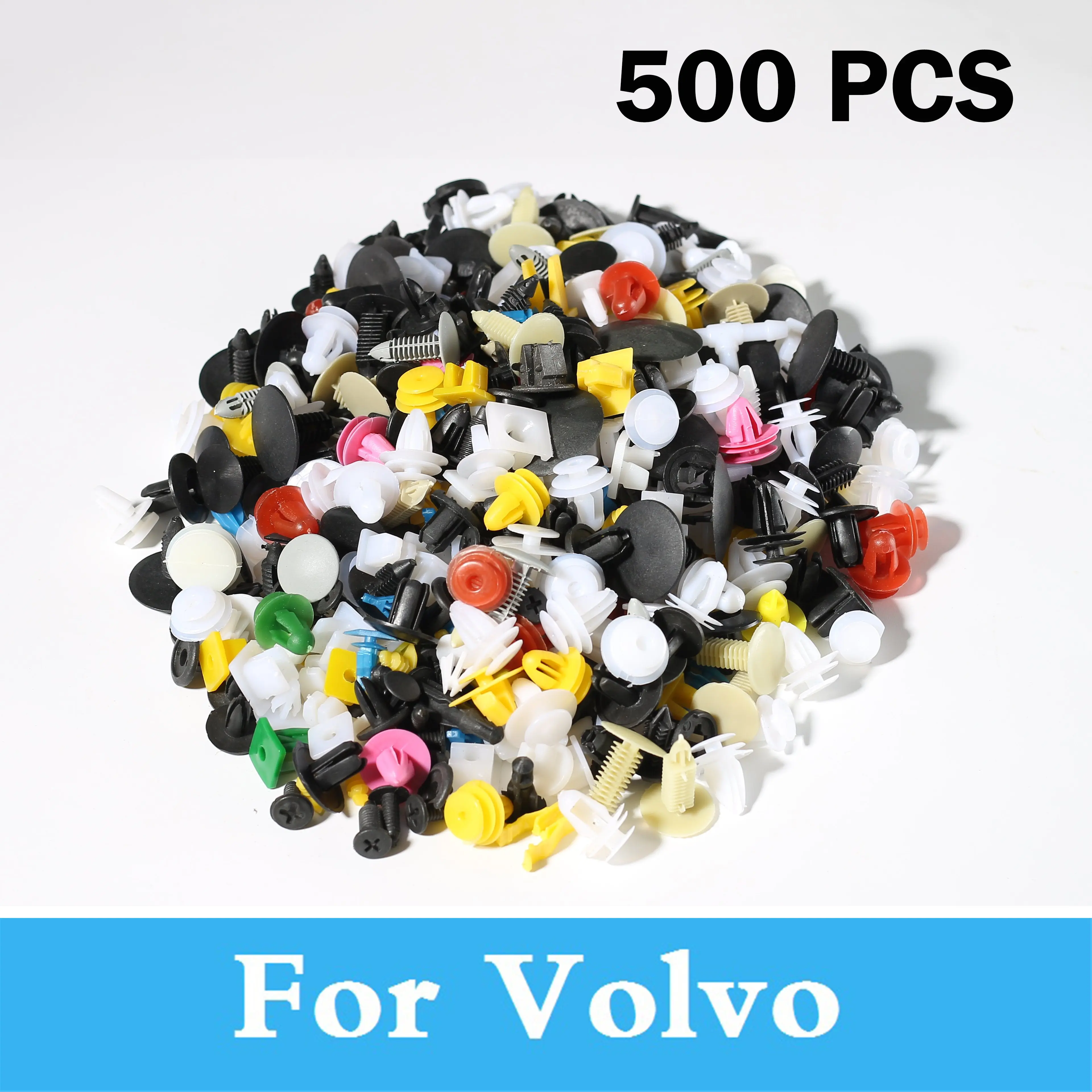 500 шт. зажимы для бампера Volvo S40 S60 S80 Xc90 C30 C70 V40 V50 V60 V70 Xc60 Xc70|fastener rivet|bumper clipclip fastener |