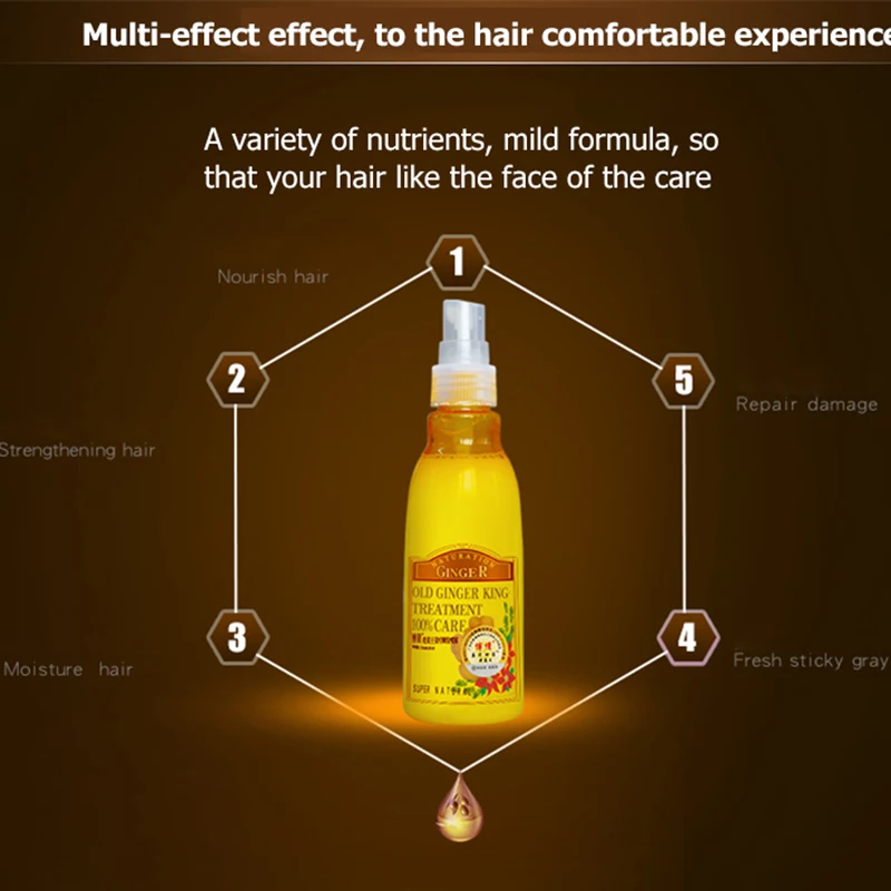 Увлажняющий спрей для волос с экстрактом имбиря средство ухода за поврежденными