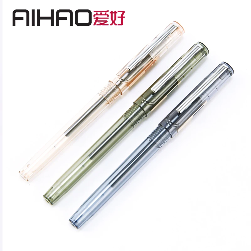AIHAO брендовая нейтральная ручка черного и серого цвета деловая авторучка 12 шт.