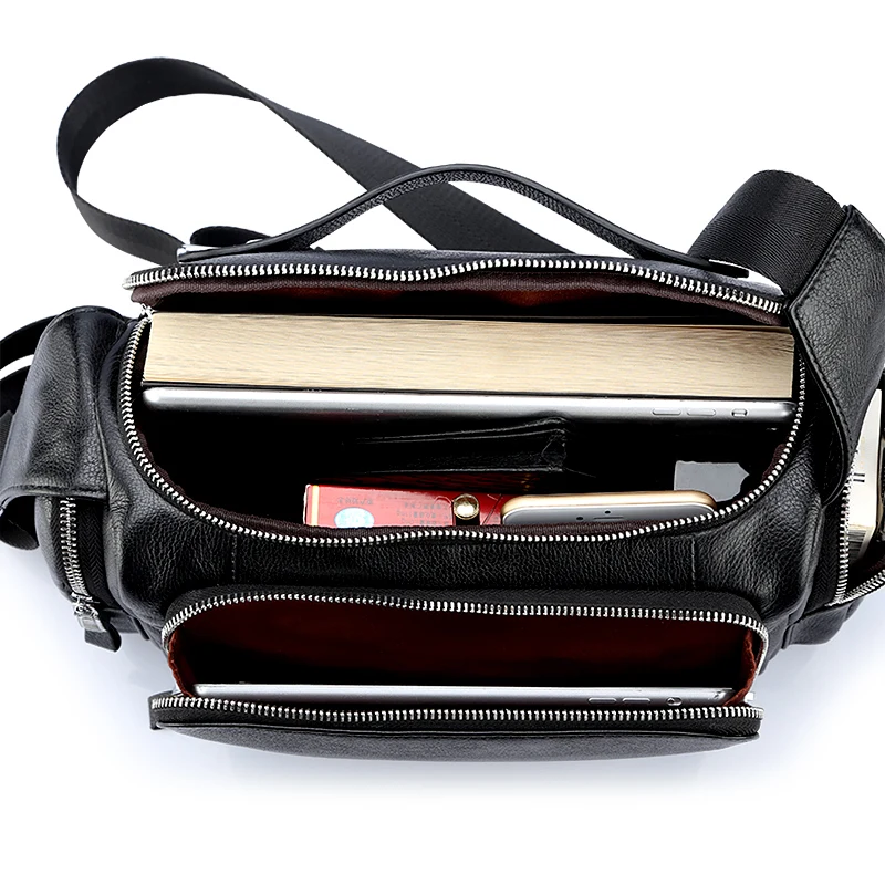 MANBERCE брендовая сумка из натуральной кожи мужские сумки на плечо Портфели