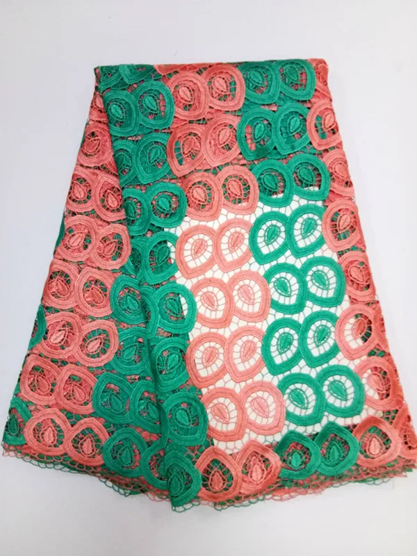 2017 самое новое прибытие Африканский кружева хлопок шнур гипюр кружевной ткани с