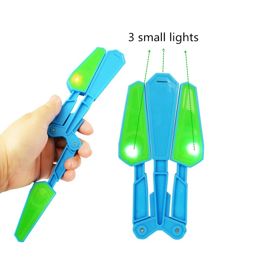 Children Butterfly Knife Sword Flipper Warrior Flip Toys with LED Up Toy Endless Addictive Fun Twirl Stress Reliever Reducer | Игрушки и