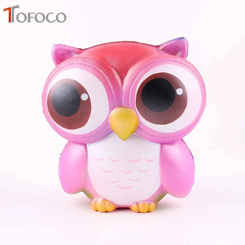 Новинка 2018 Kawaii 15 см Jumbo мультфильм радуга оригинальная сова сжимаемая медленно