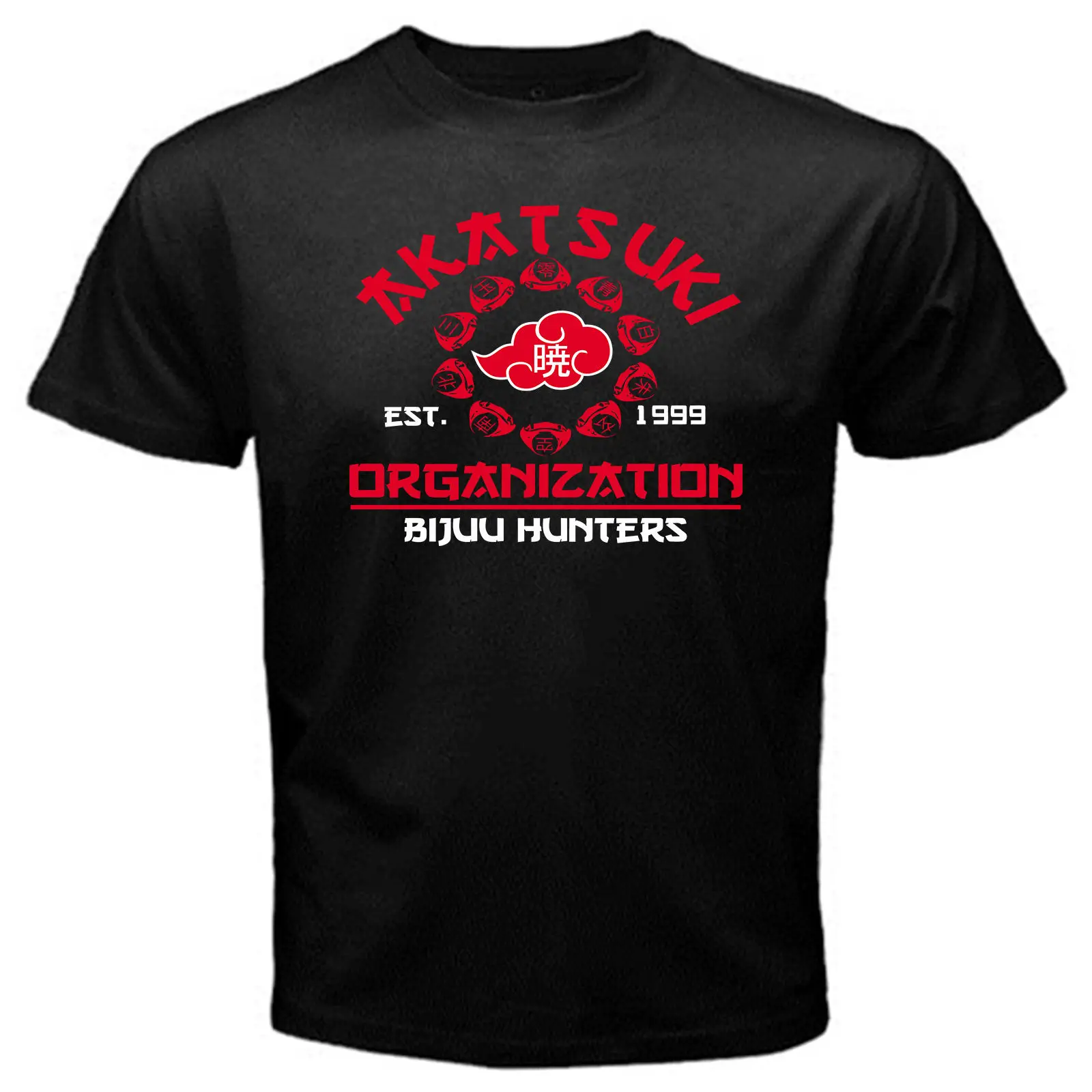 Akatsuki Наруто Аниме Япония Саске Учиха Итачи Классическая футболка черная