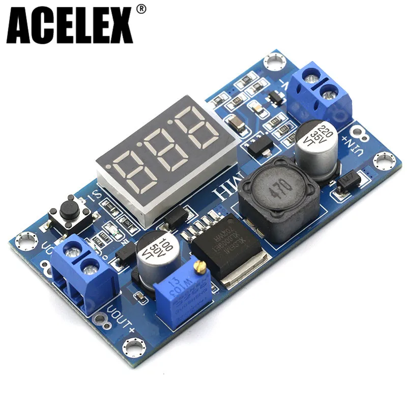 Boost бак DC-DC регулируемый шаг вверх-вниз конвертер XL6009 Питание модуль 20 Вт преобразователь постоянного тока в постоянный ток 5-32 В до 1,2-35 V