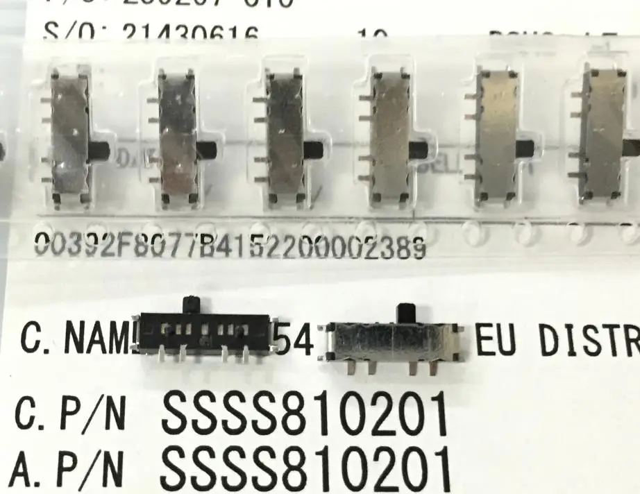 20 шт./лот ALPS Alps SSSS810201 коммутационный переключатель 2 шестерни 8 ножной скользящий |