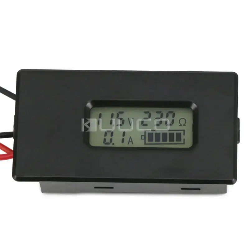 

Digital Meter 4in1 Voltage/Current/Resistance/Capacity Monitor 2.8~26.0V/10A/1000 Ohm Lcd Multifunction Battery Tester