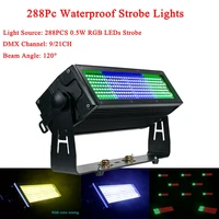 stage effect lighting 288pcs rgb led waterproof strobe light dmx 921ch channels 5050 rgb 3in1 leds disco dj party lights