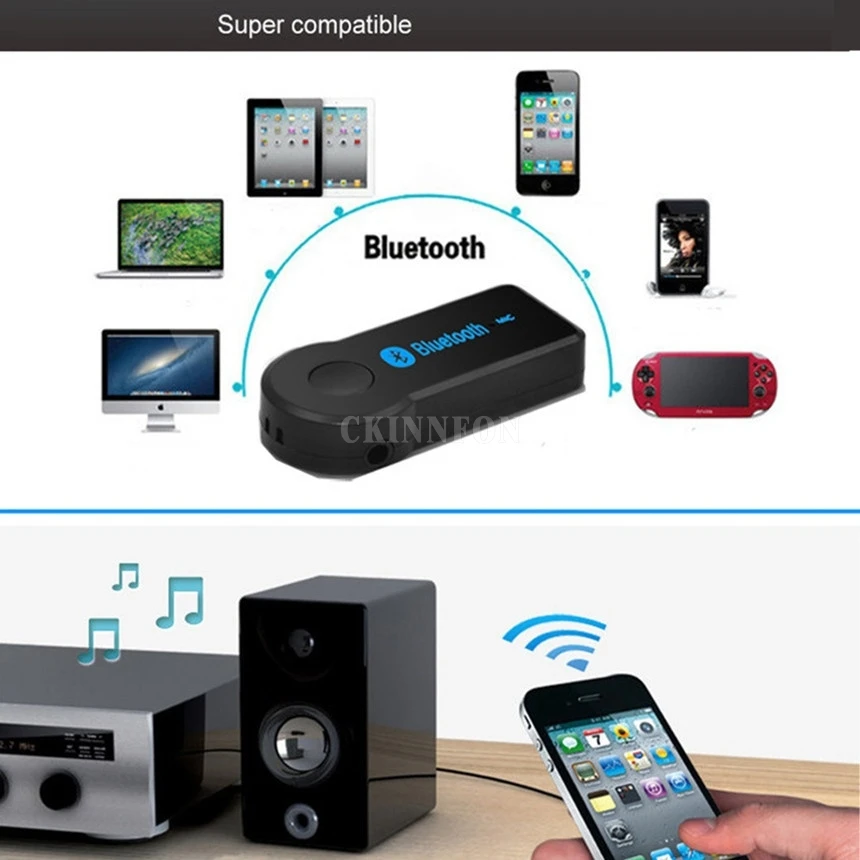 50 шт./лот 100% высококачественный 3 5 мм беспроводной Bluetooth AUX аудио музыкальный