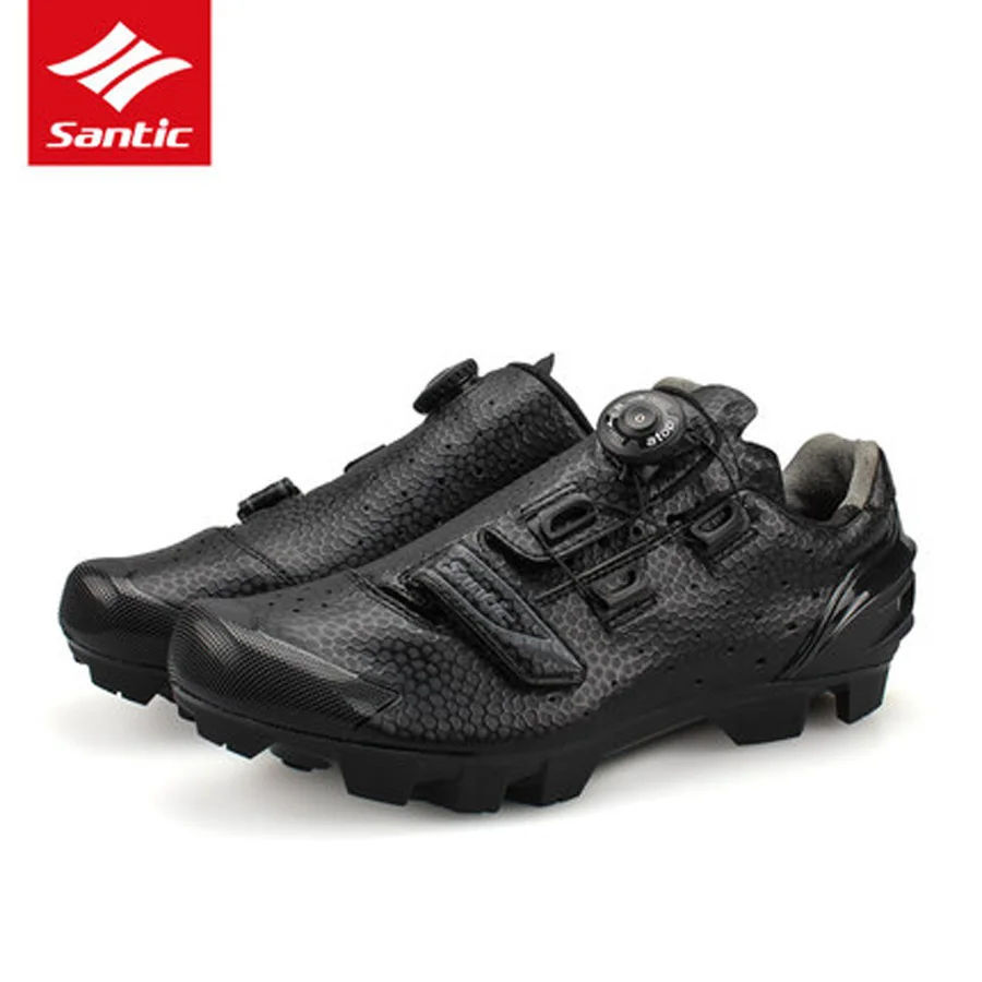 Кроссовки Santic мужские для горного велосипеда дышащие кеды из экокожи