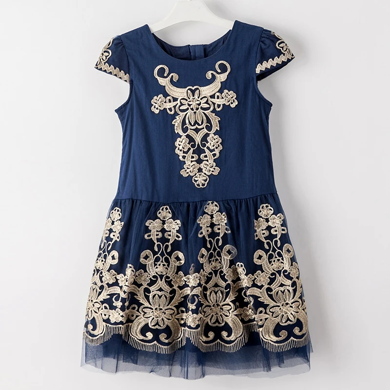 Childdkivy Baby Girls Dress Summer Embroidery 2018 New Brand Princess For Kids Party Dresses Children Clothing | Детская одежда и