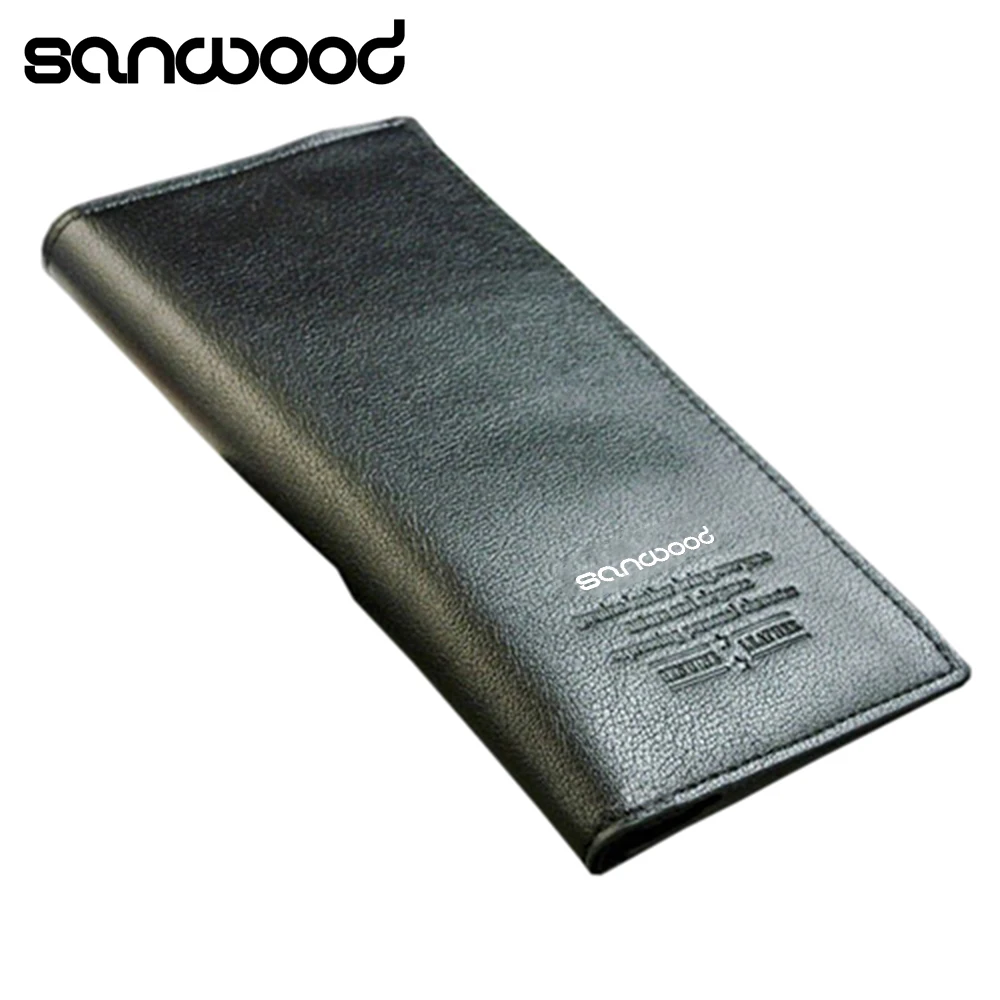 2016 Мужской кошелек из искусственной кожи органайзер для денег клатч Длинный