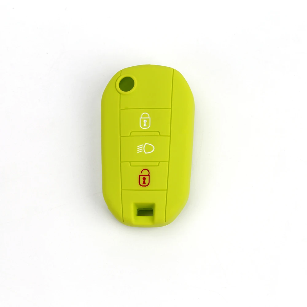 2019 Skin Silicone Flip Car Key Cover for Citroen C4 CACTUS C5 C3 C4L Peugeot 508 301 2008 3008 408 key Case Bag Holder | Автомобили и