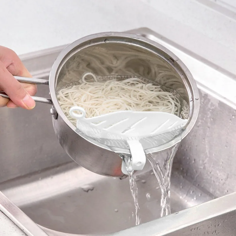 Hifuar пластиковая в форме листа промывка риса гаджет лапша спагетти бобы коландрии