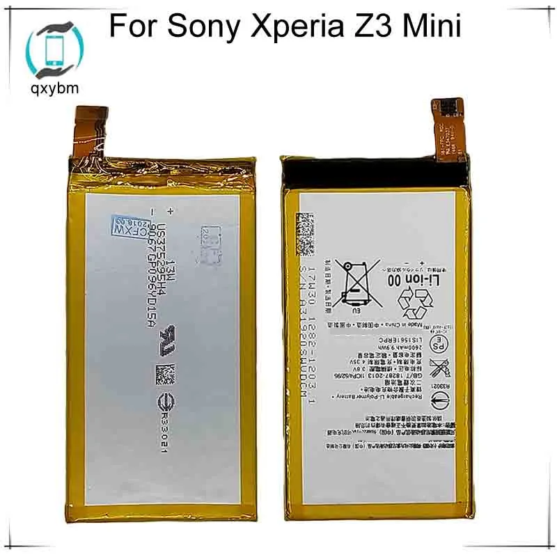 LIS1561ERPC батарея для Sony Xperia Z3 mini Compact Z3c M55W z3mini D5803 D5833 SO 02G/C4 E5333 E5363 E5306 E5303 2600 мАч 3 8