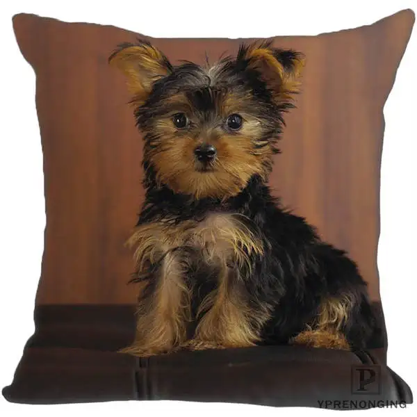 Square Pillowcases Декоративная Наволочка на заказ, йоркширский терьер, квадратная Наволочка на молнии, наволочки 35X35,40x40,45x45 см(одна сторона) 180516-14 - Цвет: Square Pillowcases