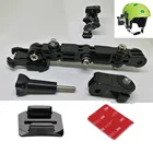 Регулируемый шлем изогнутое клейкое Боковое крепление для xiaomi yi 4K GoPro HD Hero 2 3 3 + 4 5 6 Sjcam Sj4000 аксессуары для экшн-камеры