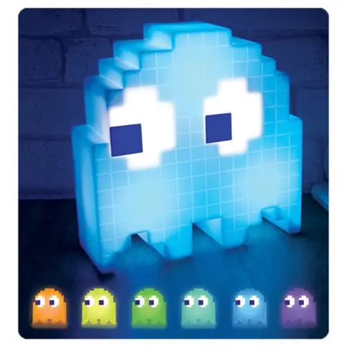 Цвет изменение мультфильм PAC MAN светильник светодиодный мини USB ночной Светильник