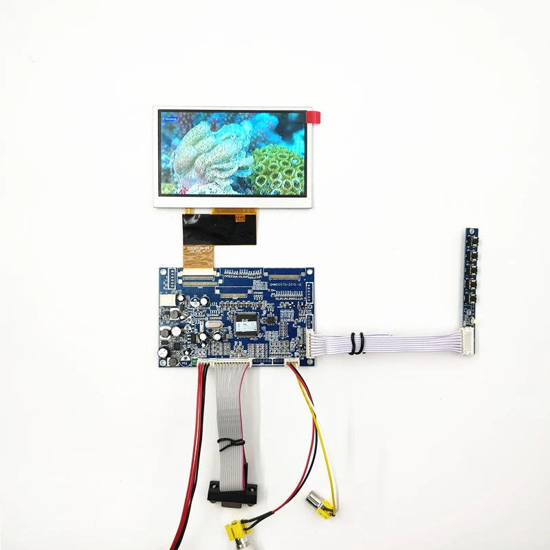 AV + VGA ЖК плата контроллера Поддержка 4 3 дюймов панель с 480*272500 Typ. DIY комплекты