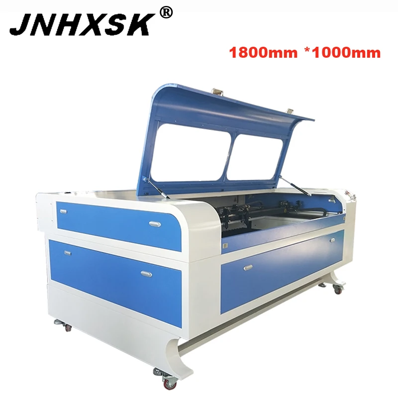 JNHXSK TS1810 100 Вт Ruida фрезерный станок с ЧПУ CO2 3d лазерная гравировальная и режущая