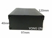 free shipping 2pcs aluminum boxpower amplifier acoustic enclosure 9740 120control boxdiy aluminum box