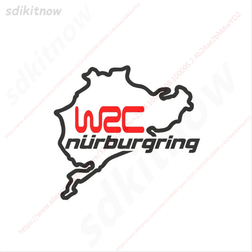 14x15 см WRC FIA World Rally наклейка чемпионата Nurburgring Спорт Стикеры кузова автомобиля Windows