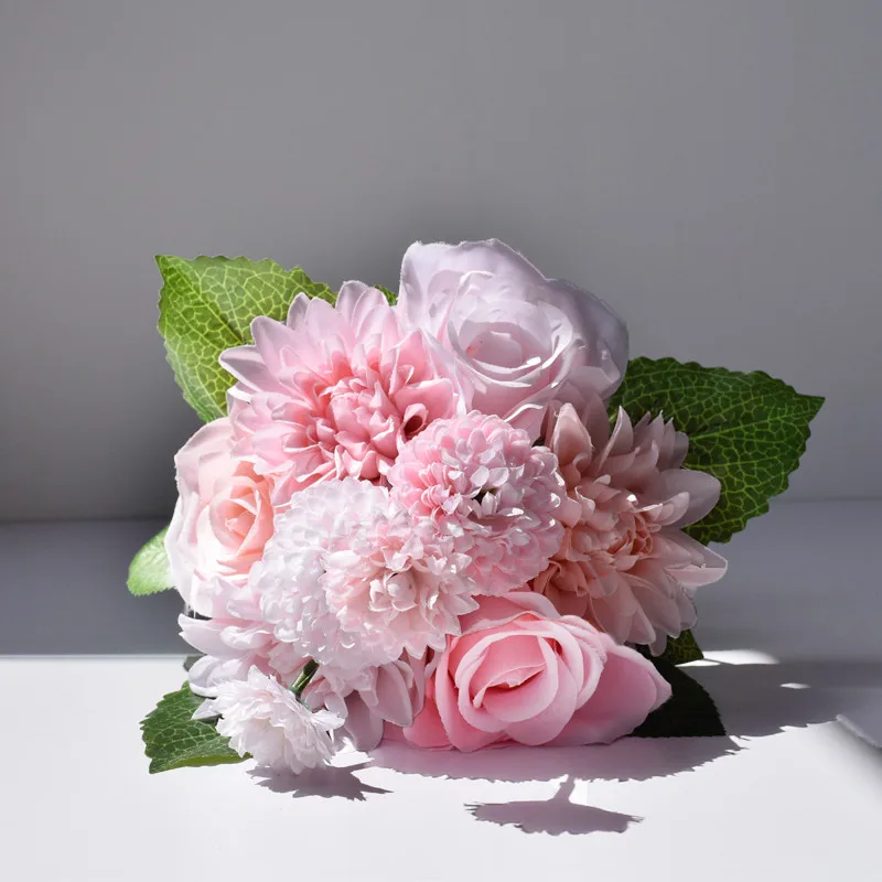 Бесплатная доставка шелковая Цветочная Брошь на заказ букет невесты свадебный |